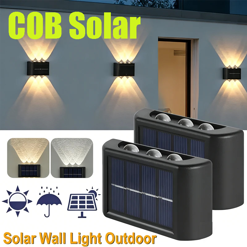 Outdoor Lighting Decoration - COB Solar Wall Lamp Outdoor Waterproof
