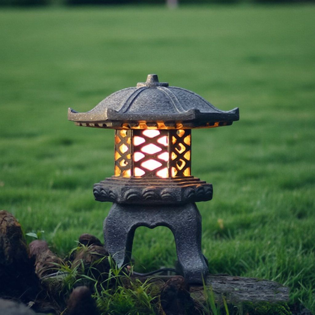 Outdoor Lighting Japan - Chinese Style Villa Back Garden Roadside