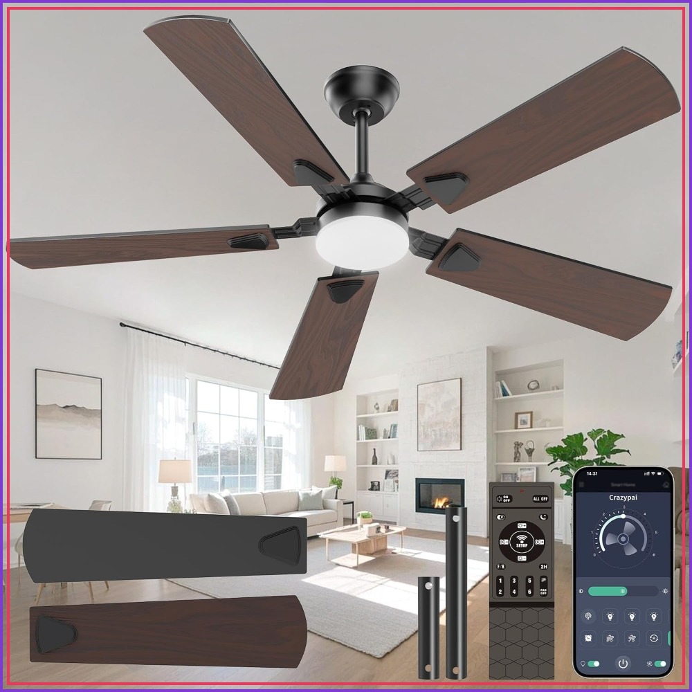 Outdoor Lighting Remote Control - 52 Inch Ceiling Fan with Lights,