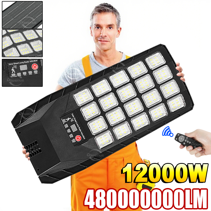 Dusk To Dawn Bulb - 12000W Solar Lights Commercial LED Outdoor