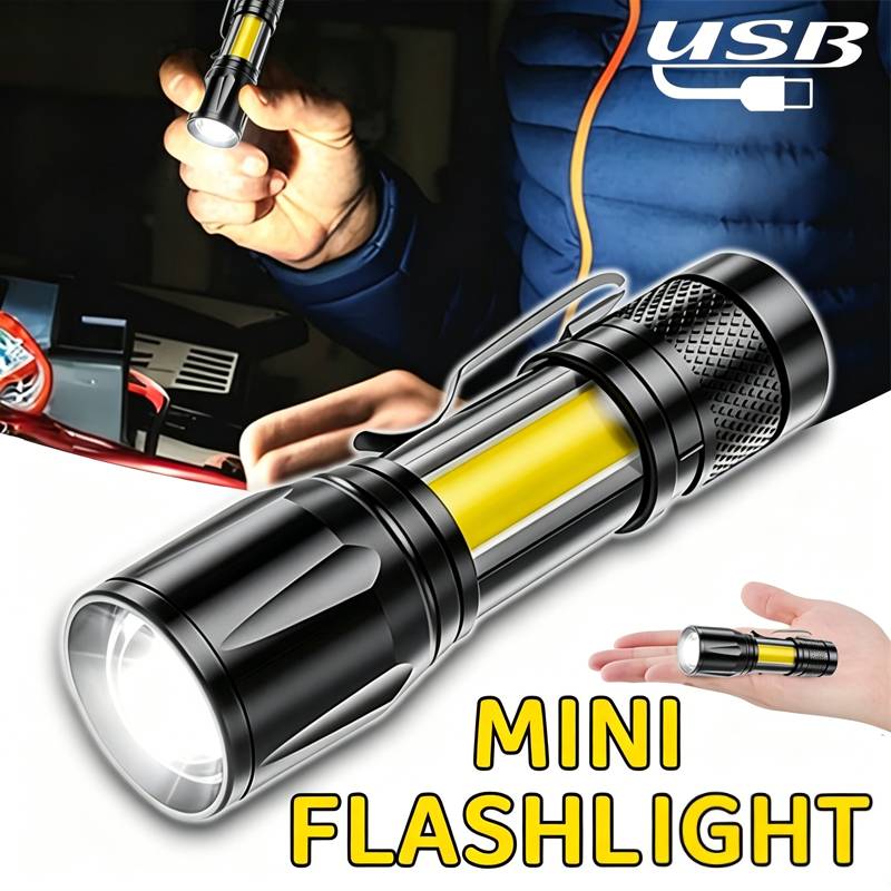 Outdoor Lighting Beacon - Mini LED Flashlight COB Floodlight Portable