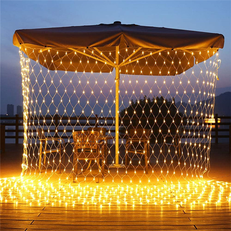 Outdoor Lighting Grid Screen - Led Net Mesh String Lights 8