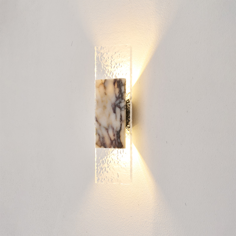 Outdoor Lighting For Store - Natural travertine wall sconce for homestay,