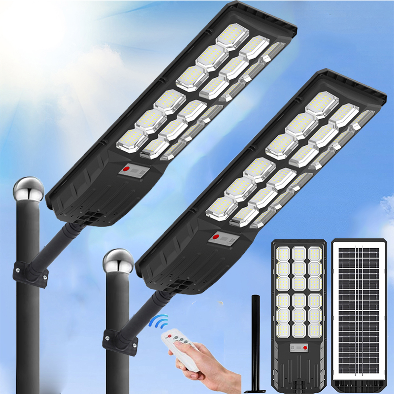 Dusk To Dawn Bulb - 2-Pack Solar Street Lights Outdoor Waterproof