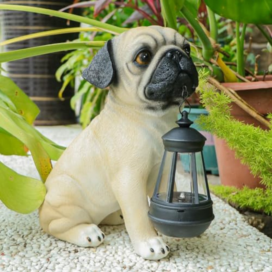 Solar Dog Garden Statue with S - Outdoor Lighting Japan recensione e prezzo