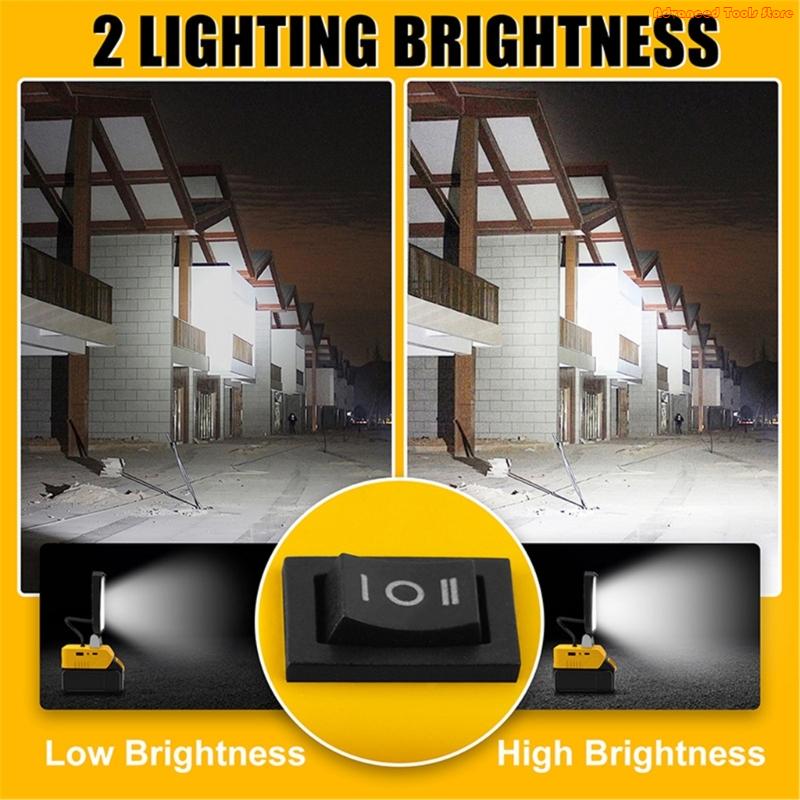 2Pcs Cordless LED Work Light F - Outdoor Lighting Jobs recensione e prezzo