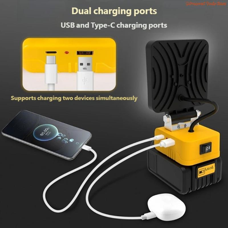 2Pcs Cordless LED Work Light F - Outdoor Lighting Jobs recensione e prezzo