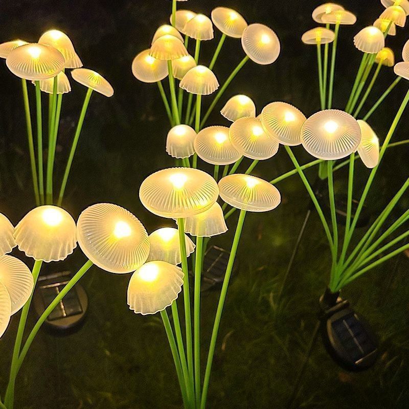 Solar jellyfish mushroom stake - Outdoor Lighting Jellyfish recensione e prezzo
