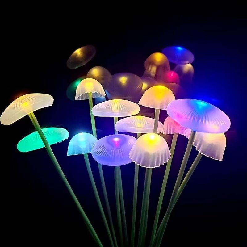 Solar jellyfish mushroom stake - Outdoor Lighting Jellyfish recensione e prezzo
