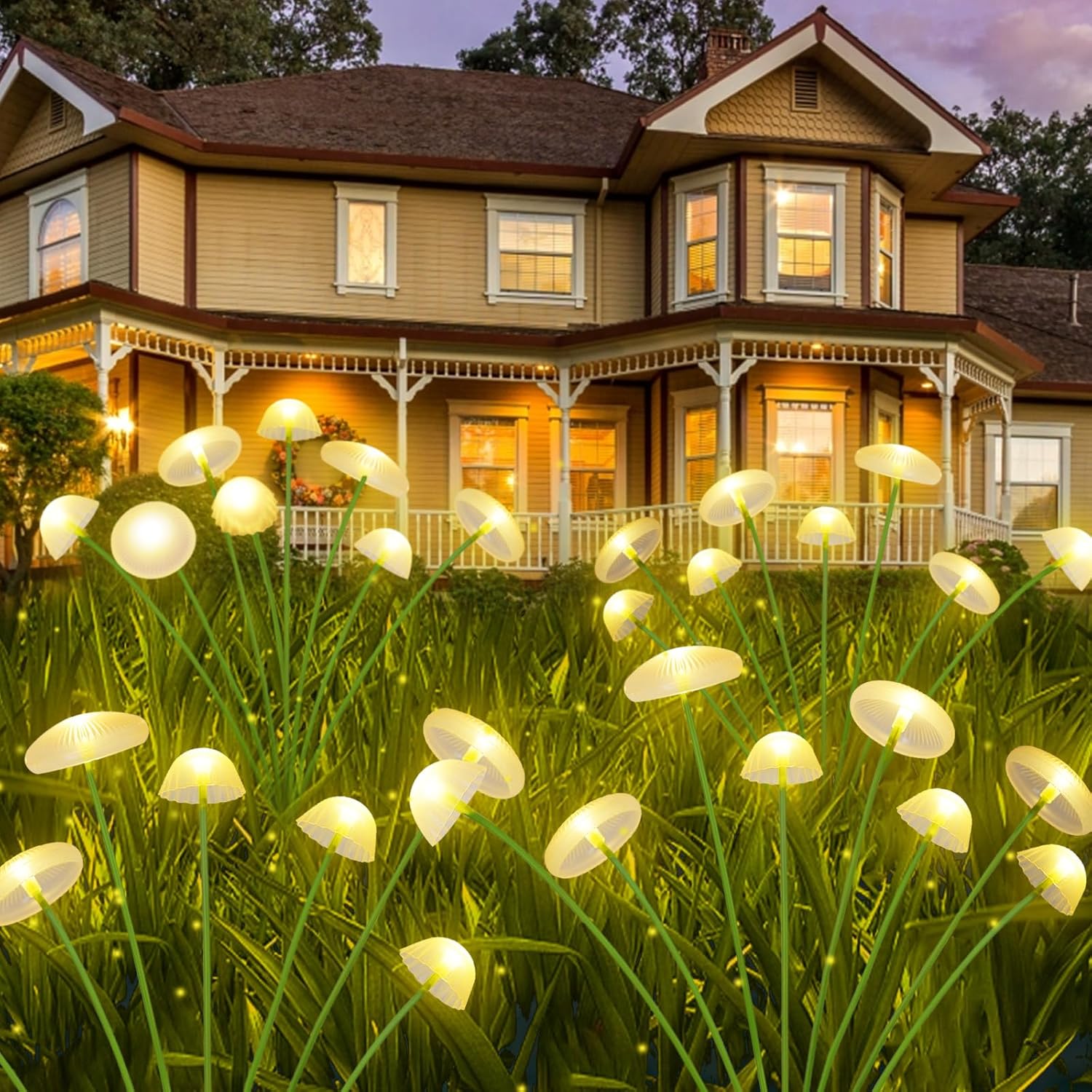 LED solar jellyfish mushroom l - Outdoor Lighting Jellyfish recensione e prezzo