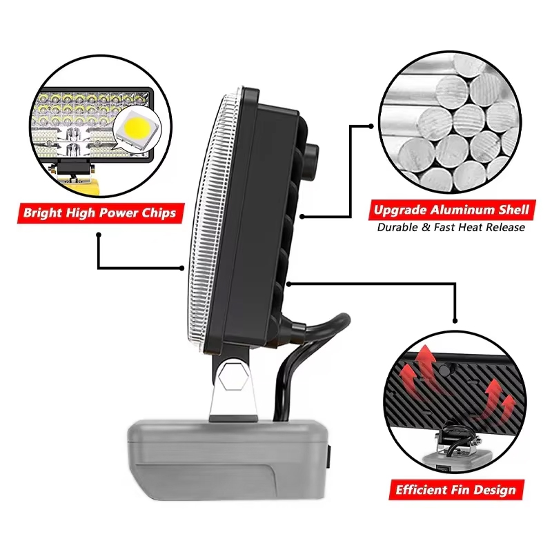 LED Work Light for Dewalt 18V/ - Outdoor Lighting Jobs recensione e prezzo