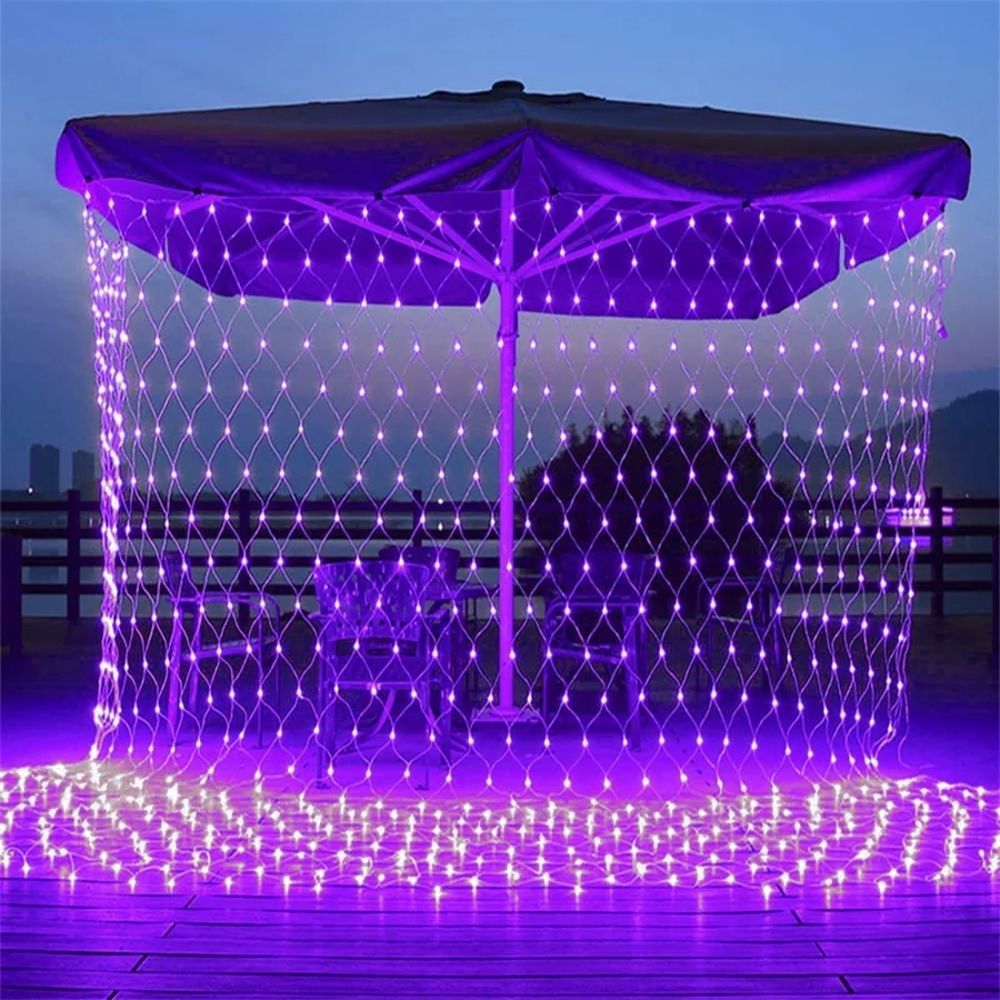6M 3M Width Solar LED Net Mesh - Outdoor Lighting Grid Screen recensione e prezzo