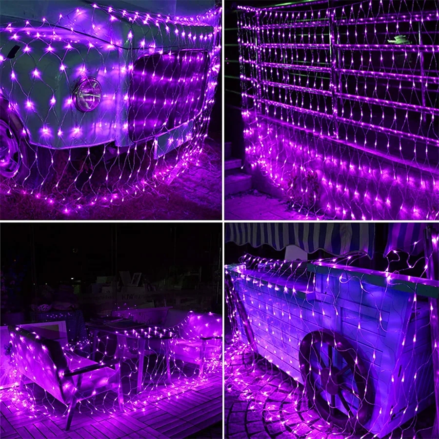 6M 3M Width Solar LED Net Mesh - Outdoor Lighting Grid Screen recensione e prezzo
