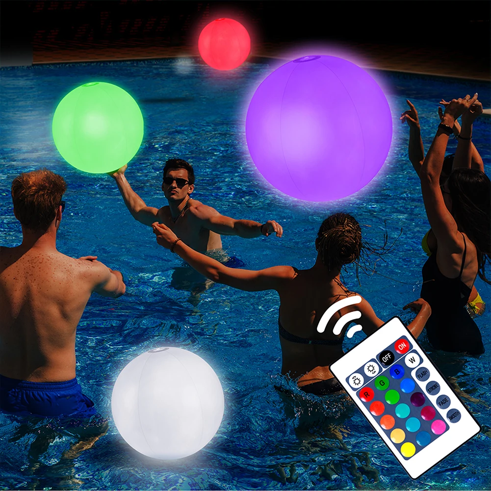 Inflatable Pool Beach Ball 16  - Outdoor Lighting Around Pool recensione e prezzo