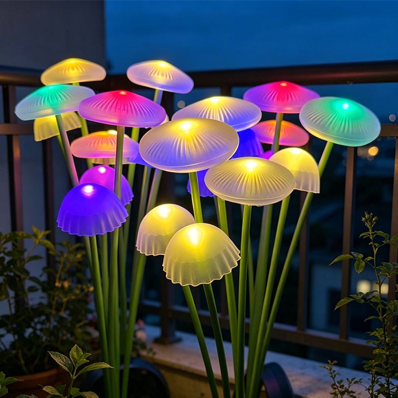 Solar Jellyfish Mushroom Light - Outdoor Lighting Jellyfish recensione e prezzo