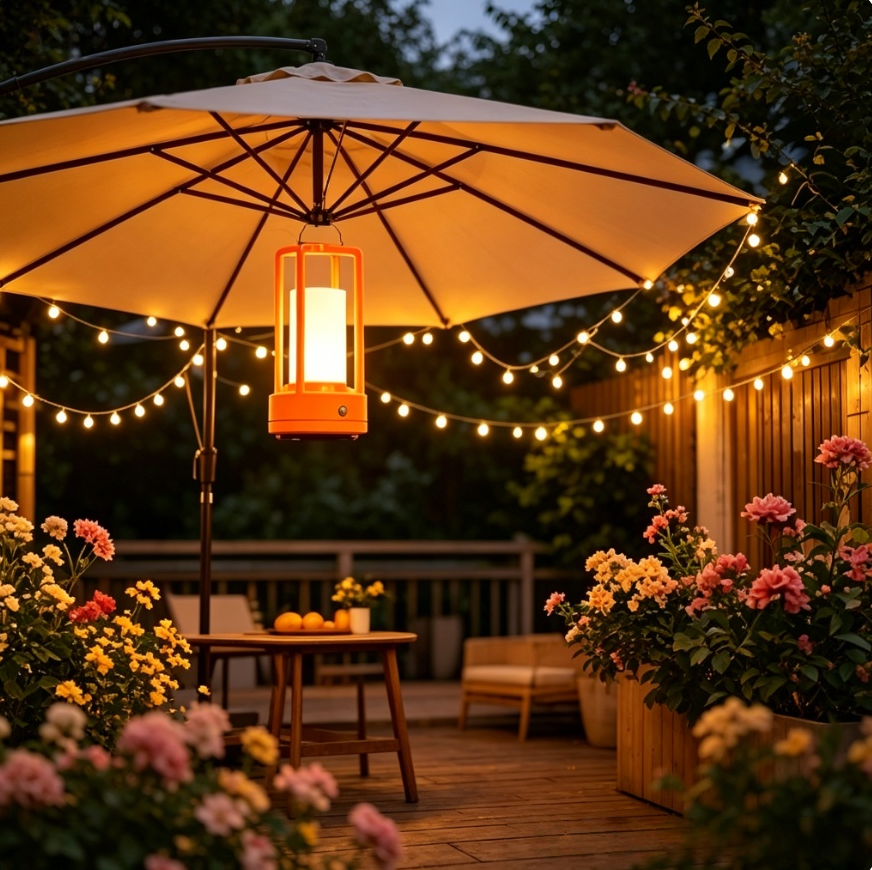 Modern Orange Cage Table Lamp  - Outdoor Lighting Types recensione e prezzo