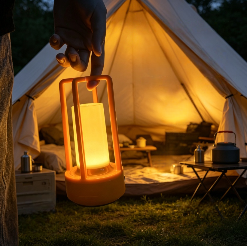 Modern Orange Cage Table Lamp  - Outdoor Lighting Types recensione e prezzo