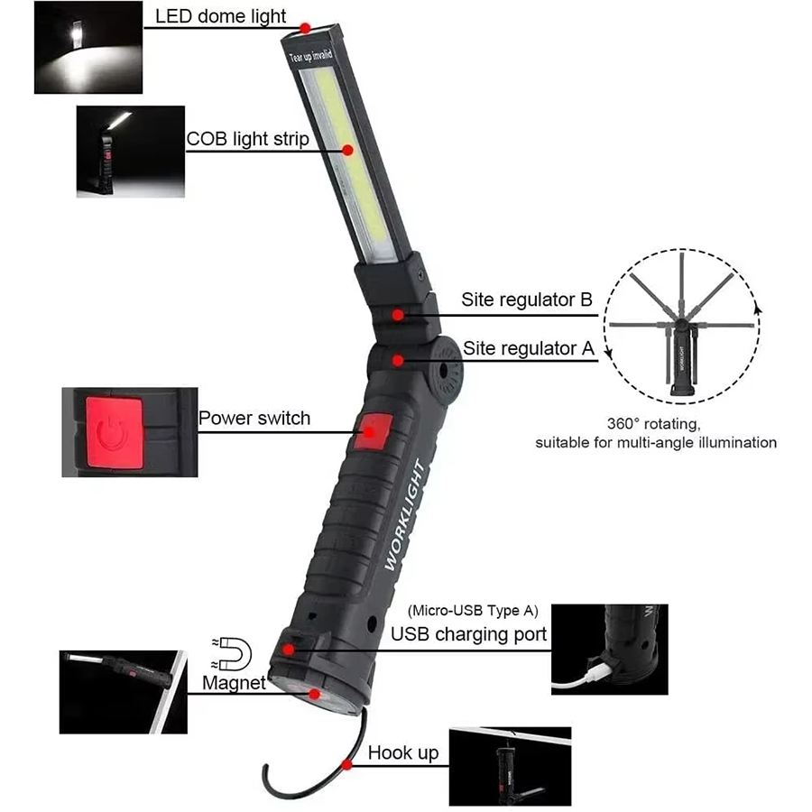 Portable LED Flashlight with M - Outdoor Lighting Beacon recensione e prezzo