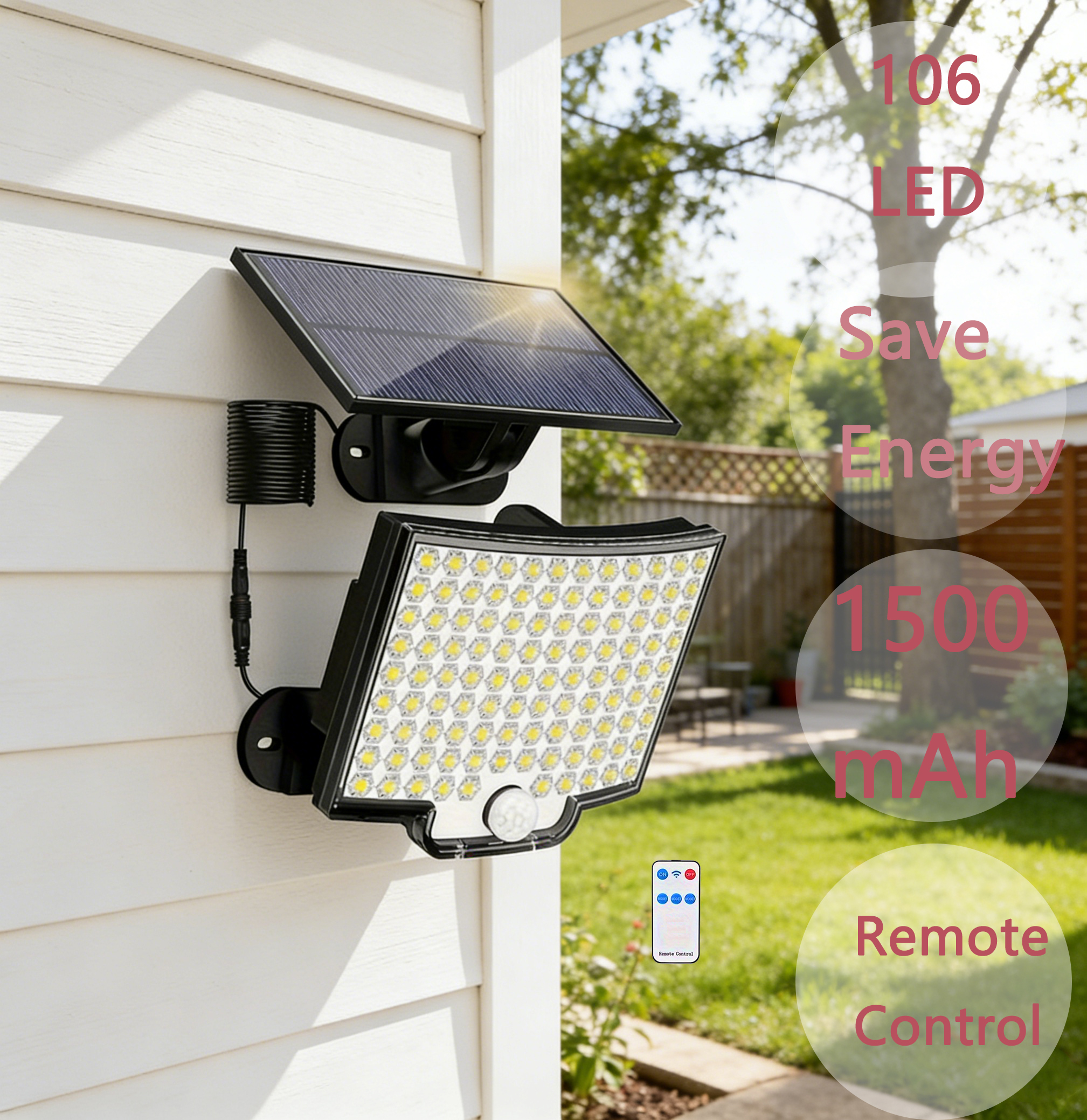 106 LED 3000LM Solar Powered M - Dusk To Dawn Bulb recensione e prezzo