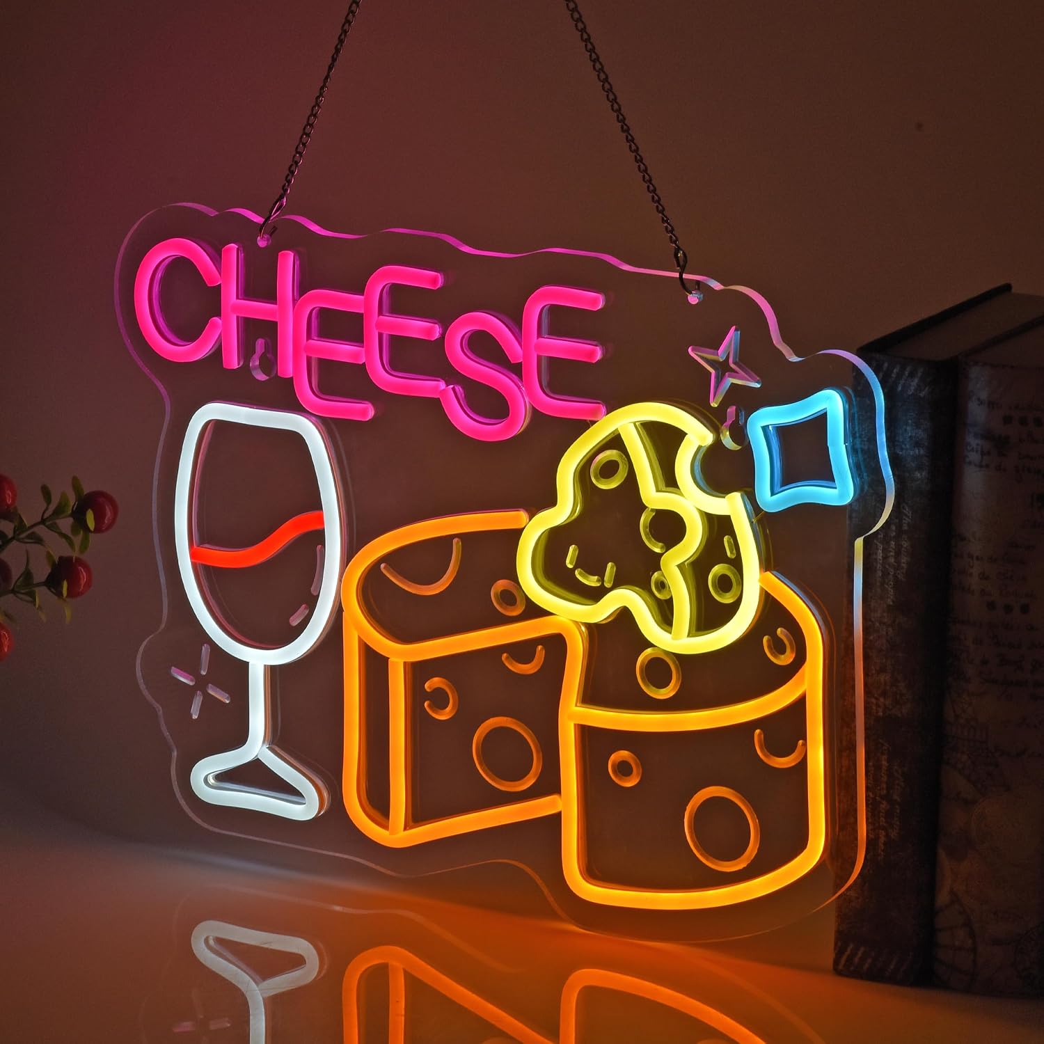 Cheese Neon Sign, Neon Lights  - Outdoor Lighting For Store recensione e prezzo