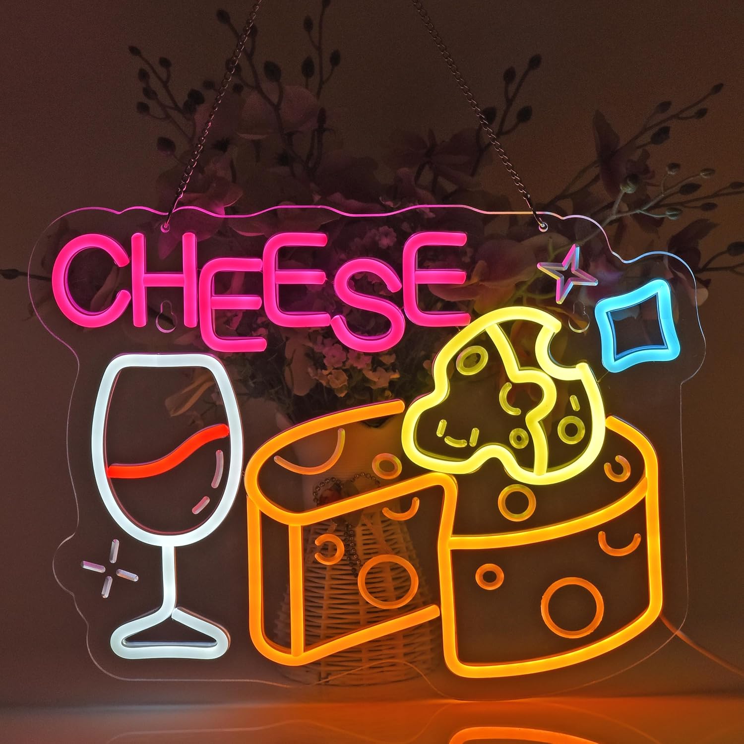 Cheese Neon Sign, Neon Lights  - Outdoor Lighting For Store recensione e prezzo