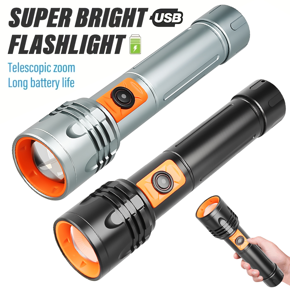 High Power LED Flashlight USB  - Outdoor Lighting Lanterns recensione e prezzo