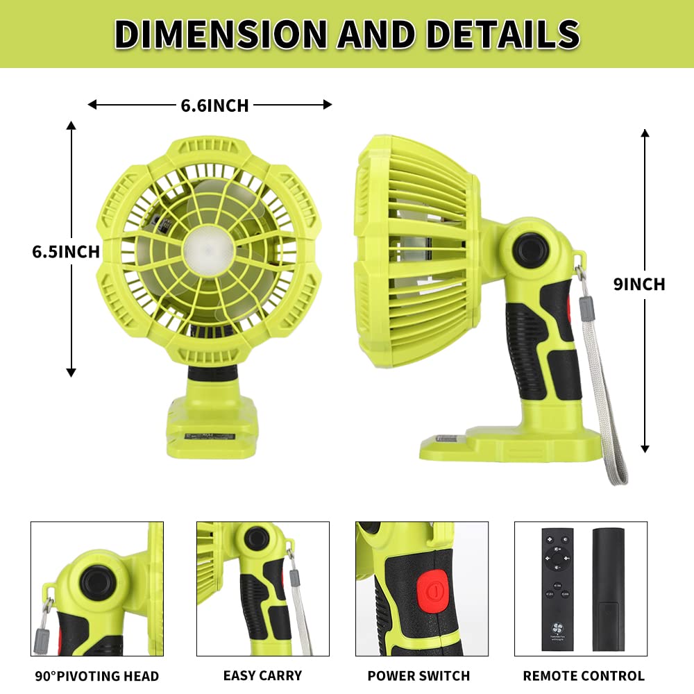Cordless Portable Fans with 30 - Outdoor Lighting Jobs recensione e prezzo