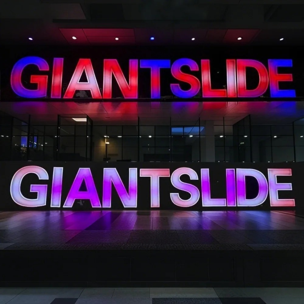 Custom RGB Metal LED Sign Wall - Outdoor Lighting For Store recensione e prezzo