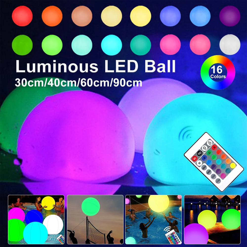 60/90cm Luminous LED Throwing  - Outdoor Lighting Around Pool recensione e prezzo