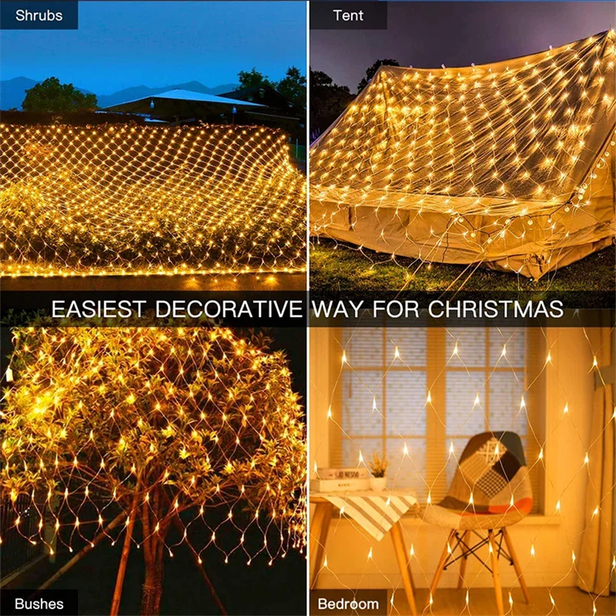 Room Decor Curtain LED Net Mes - Outdoor Lighting Grid Screen recensione e prezzo