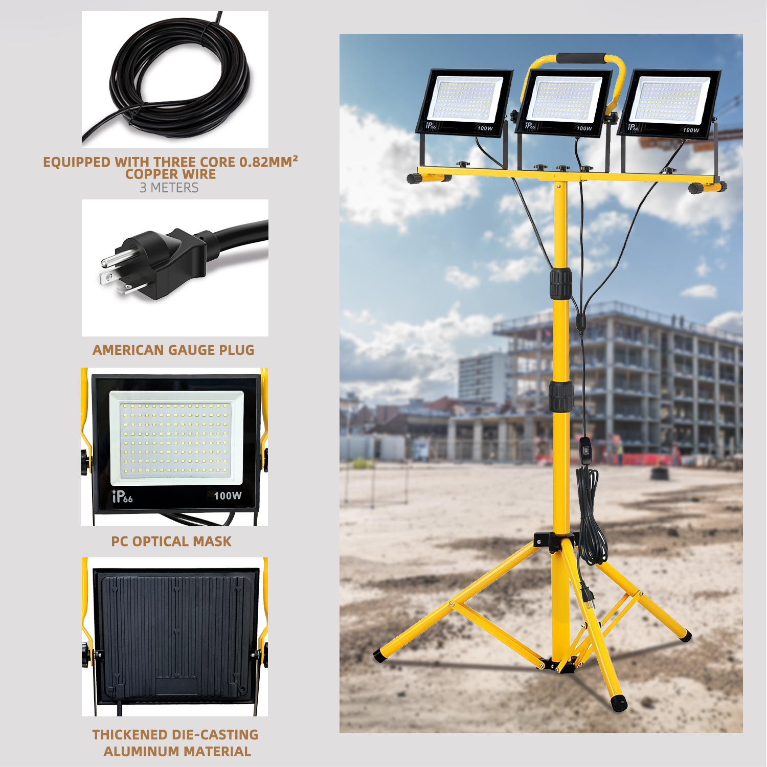30000 Lumen Work Lights with S - Outdoor Lighting Jobs recensione e prezzo