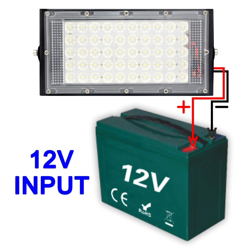 DC 12V-85V 50W Led Flood Light - Outdoor Lighting Volt recensione e prezzo