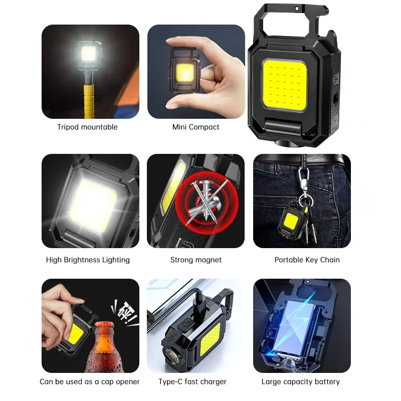 Mini Flashlight Keychain Light - Outdoor Lighting Lanterns recensione e prezzo