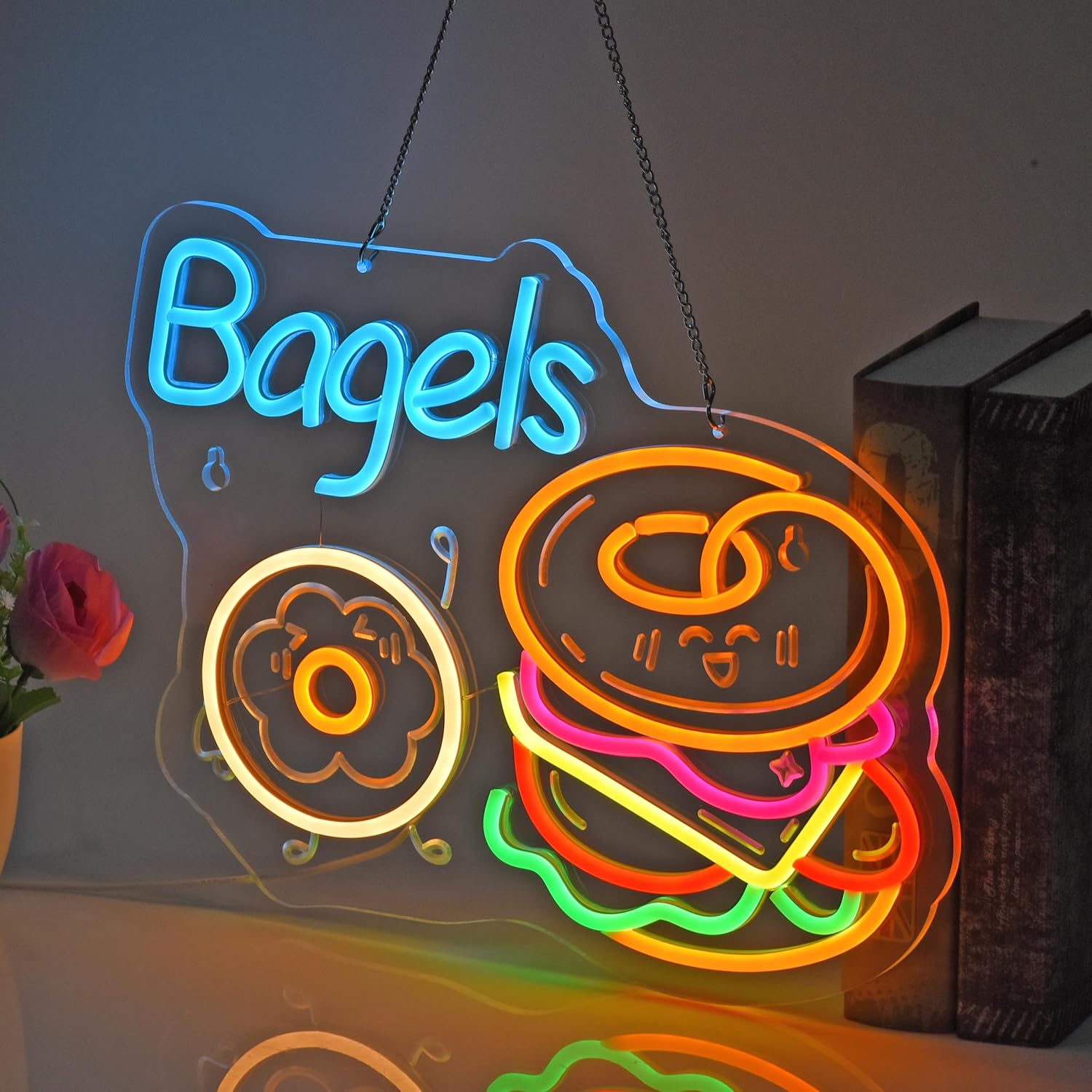  Bagels Neon Sign, Neon Light - Outdoor Lighting For Store recensione e prezzo