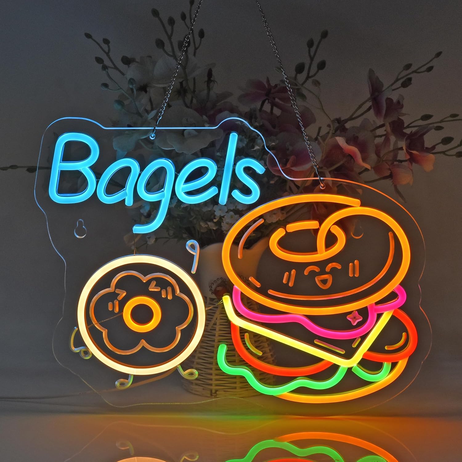  Bagels Neon Sign, Neon Light - Outdoor Lighting For Store recensione e prezzo