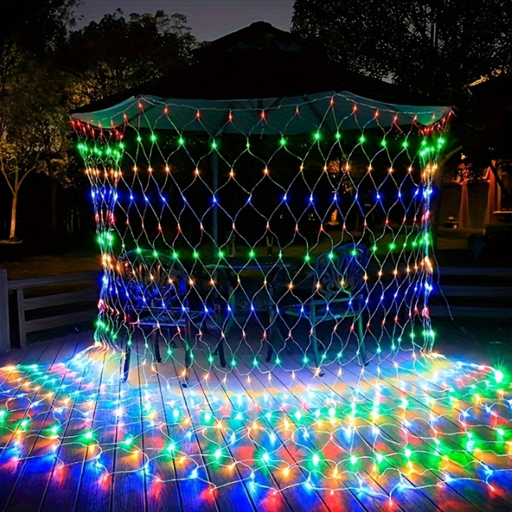 Christmas Net Lights, 640 LED  - Outdoor Lighting Grid Screen recensione e prezzo