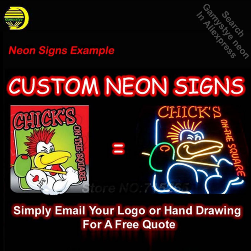 Poker Yellow Neon sign Real Gl - Outdoor Lighting For Store recensione e prezzo