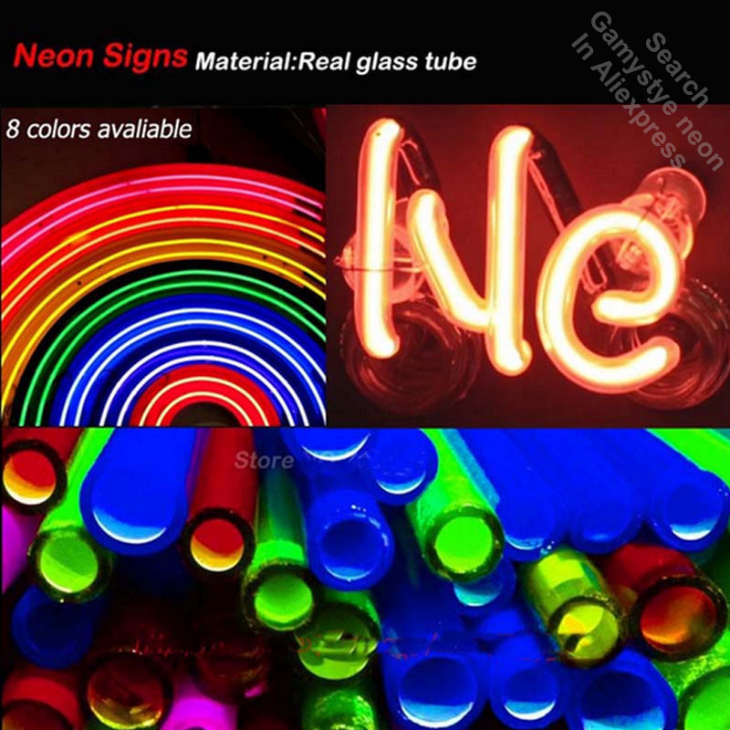 Poker Yellow Neon sign Real Gl - Outdoor Lighting For Store recensione e prezzo