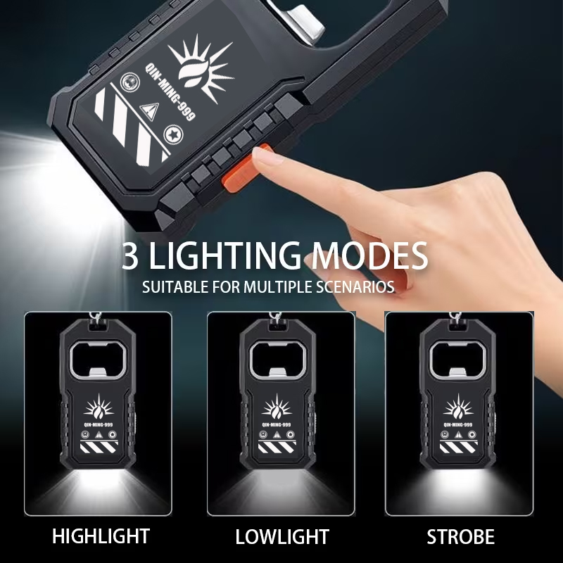 2Pcs Portable LED COB Keychain - Outdoor Lighting Beacon recensione e prezzo