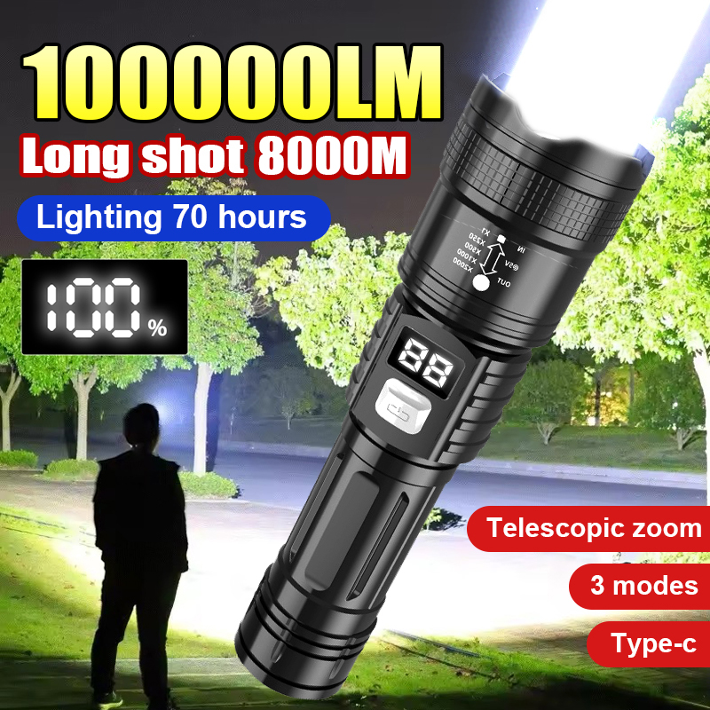 100000LM Super Bright Led Flas - Outdoor Lighting Types recensione e prezzo