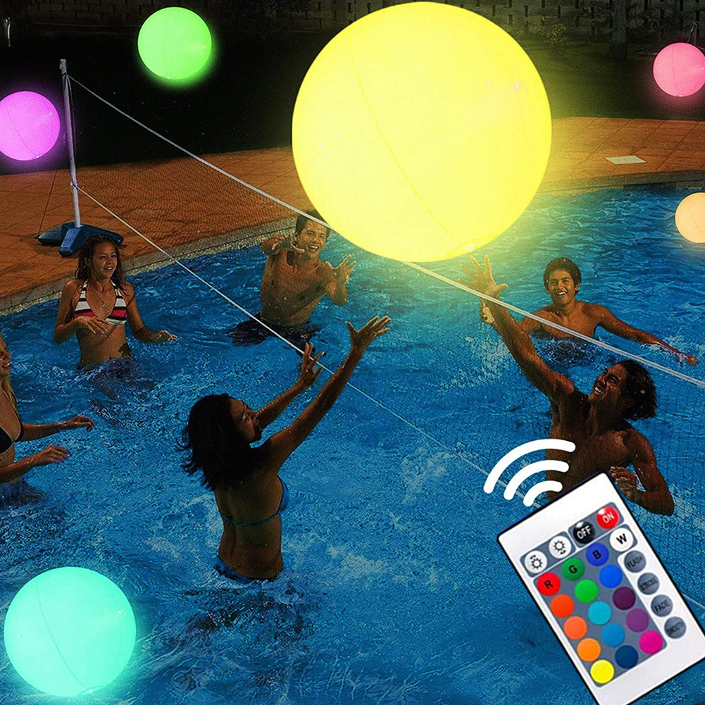 Inflatable Pool Beach Ball 16  - Outdoor Lighting Around Pool recensione e prezzo