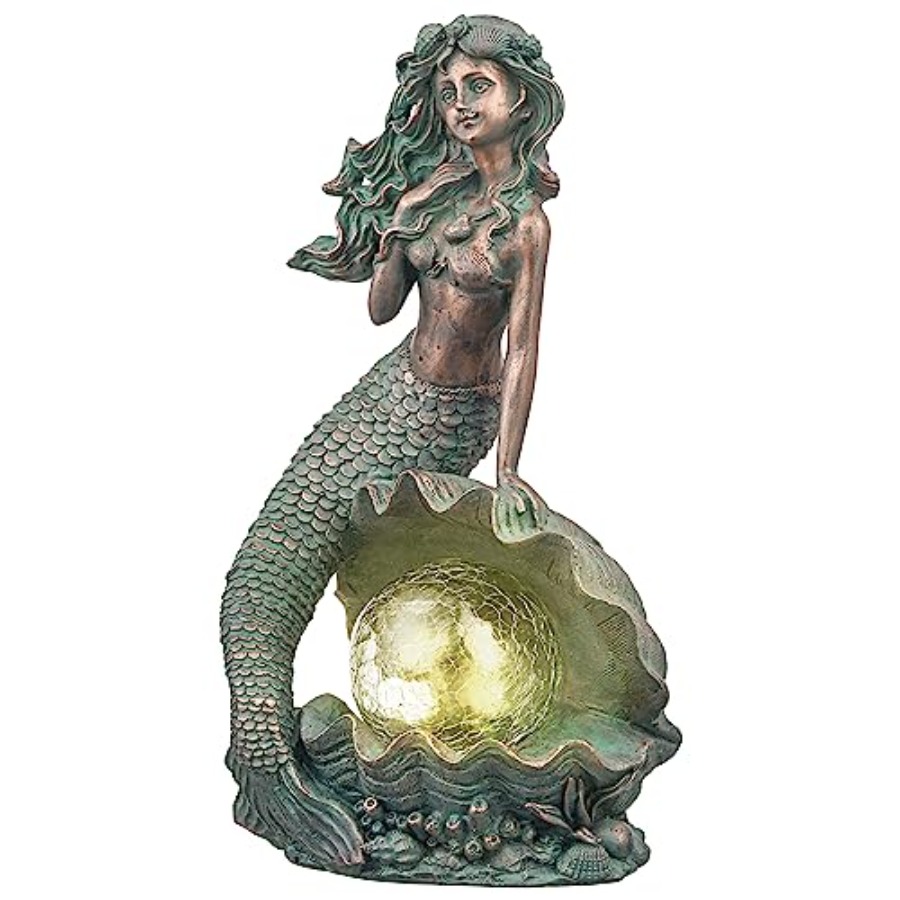 Mermaid Garden Statues with So - Outdoor Lighting Japan recensione e prezzo