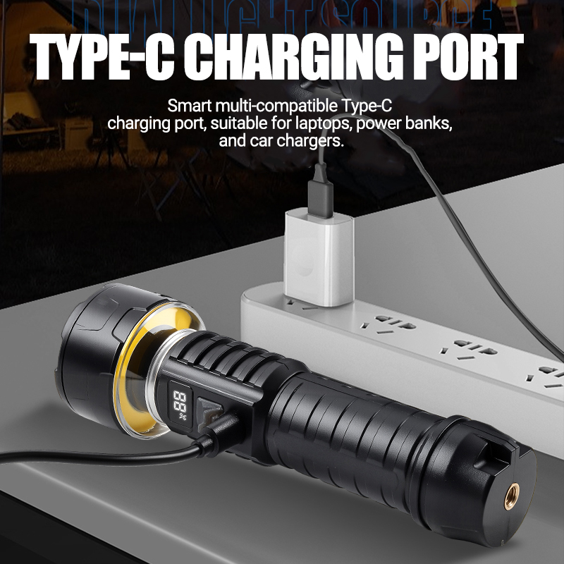 COB LED Flashlight Rechargeabl - Outdoor Lighting Lanterns recensione e prezzo