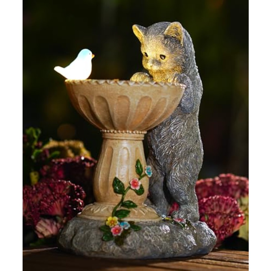 Solar Cat Statue for Garden De - Outdoor Lighting Japan recensione e prezzo