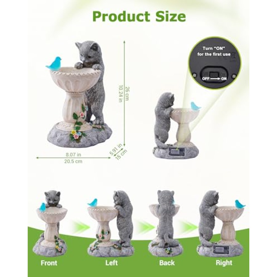 Solar Cat Statue for Garden De - Outdoor Lighting Japan recensione e prezzo
