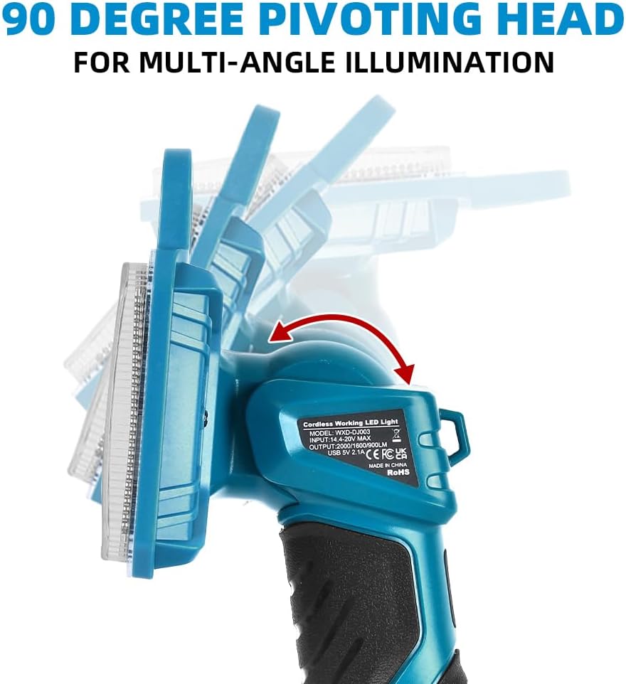 18W 2000LM Cordless LED Flashl - Outdoor Lighting Jobs recensione e prezzo