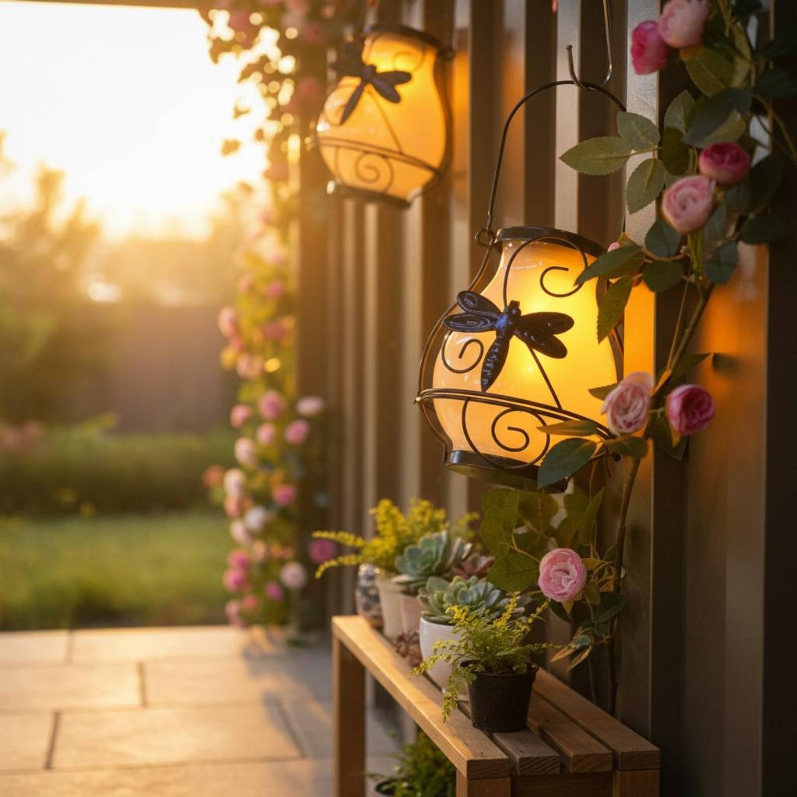 Solar Butterfly Lantern Waterp - Outdoor Lighting Decoration recensione e prezzo