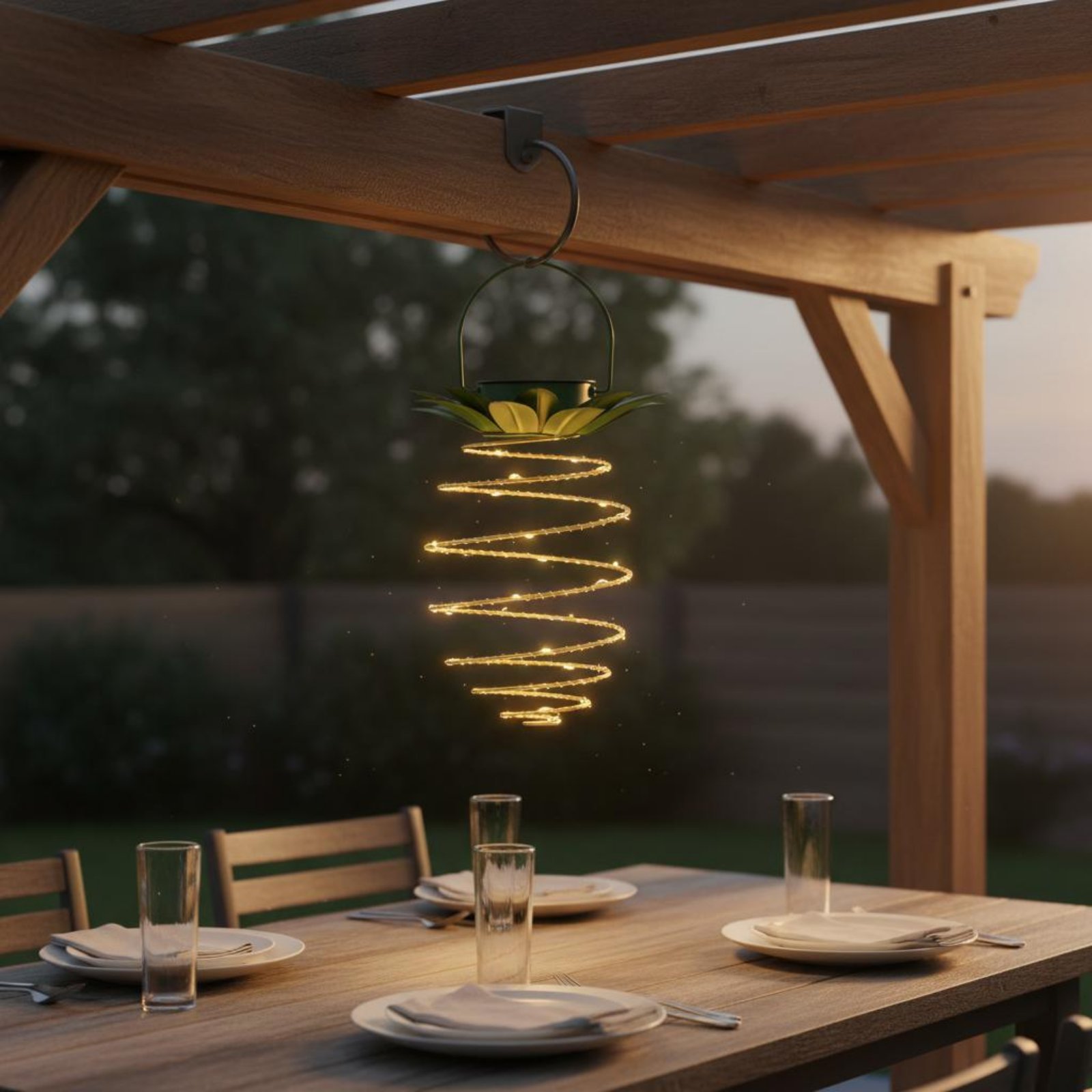 2 Pieces Solar Pineapple Lamp  - Outdoor Lighting Decoration recensione e prezzo