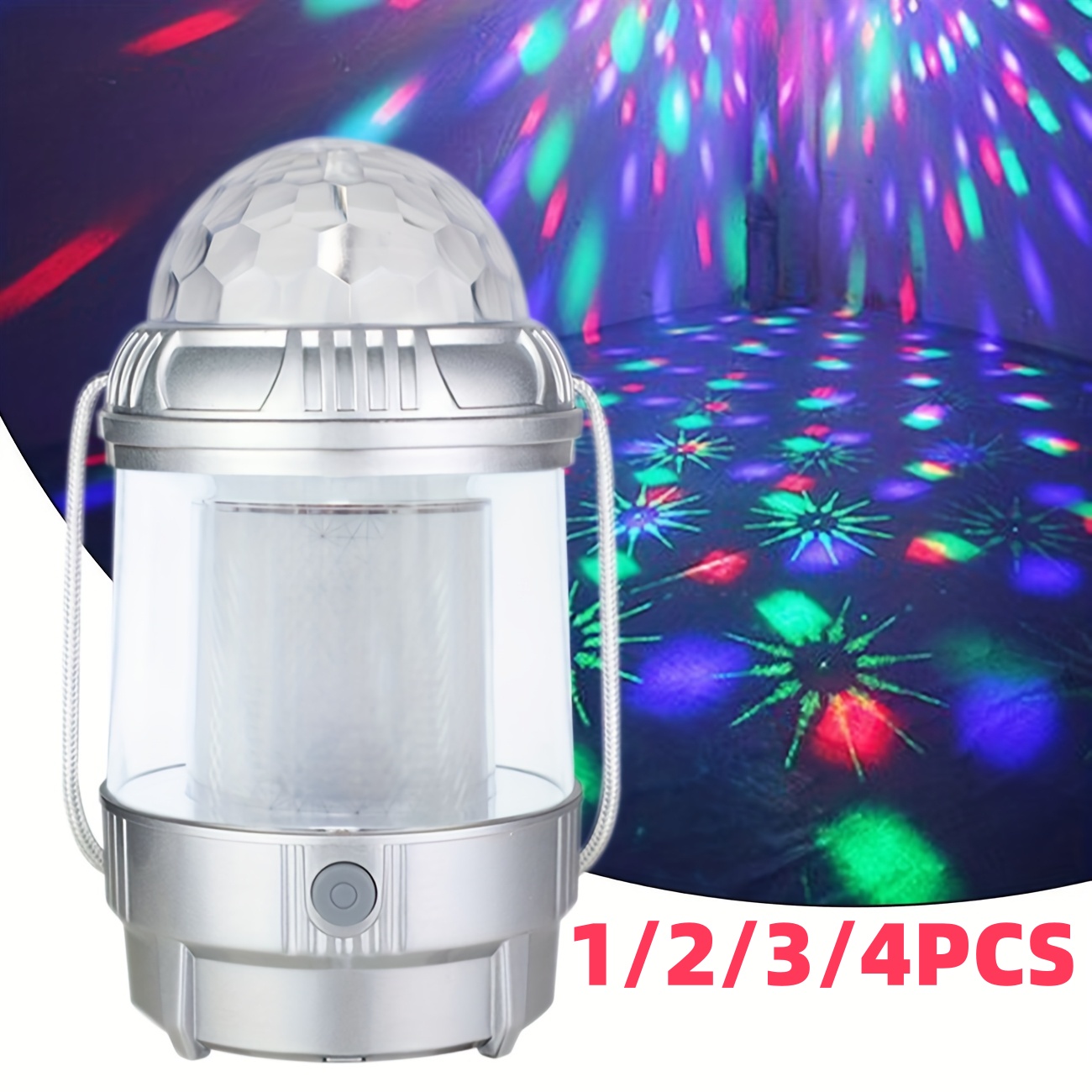 1-4PCS LEDCamping Lantern Rech - Outdoor Lighting Decoration recensione e prezzo