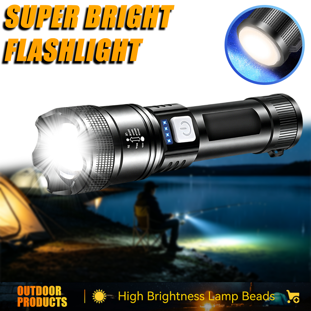Powerful LED Flashlight USB Re - Zinc Outdoor Lighting recensione e prezzo